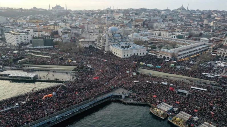 947 مظاهرة في إسطنبول دعما لغزة منذ بدء الحرب
